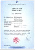 Сертификат Готварска печка Plamen 850 Glas 11kW