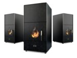Пелетна камина с водна риза EcoSpar NOVA 30 kW Черна